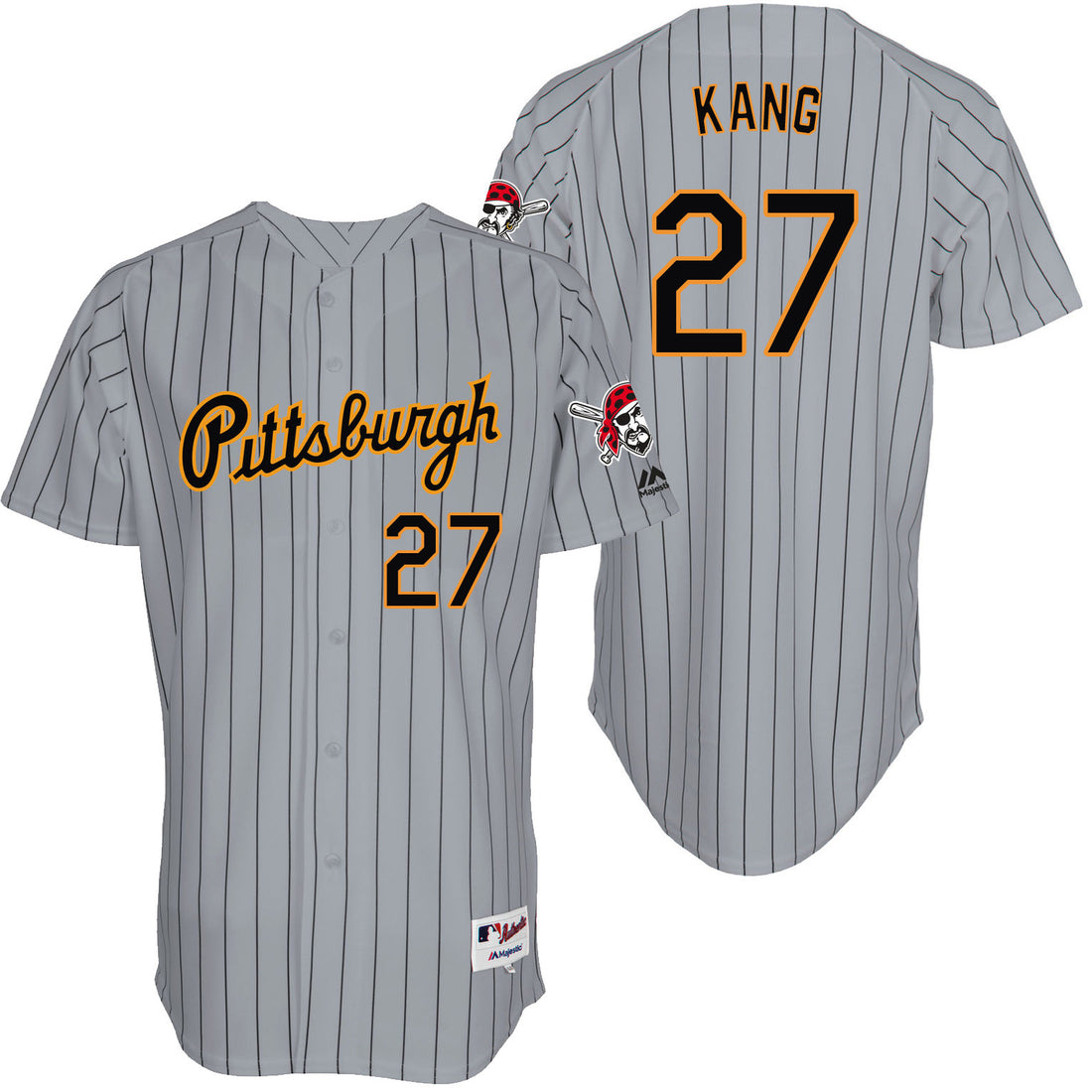 Jung Ho Kang Pittsburgh Pirates grey Throwback jersey