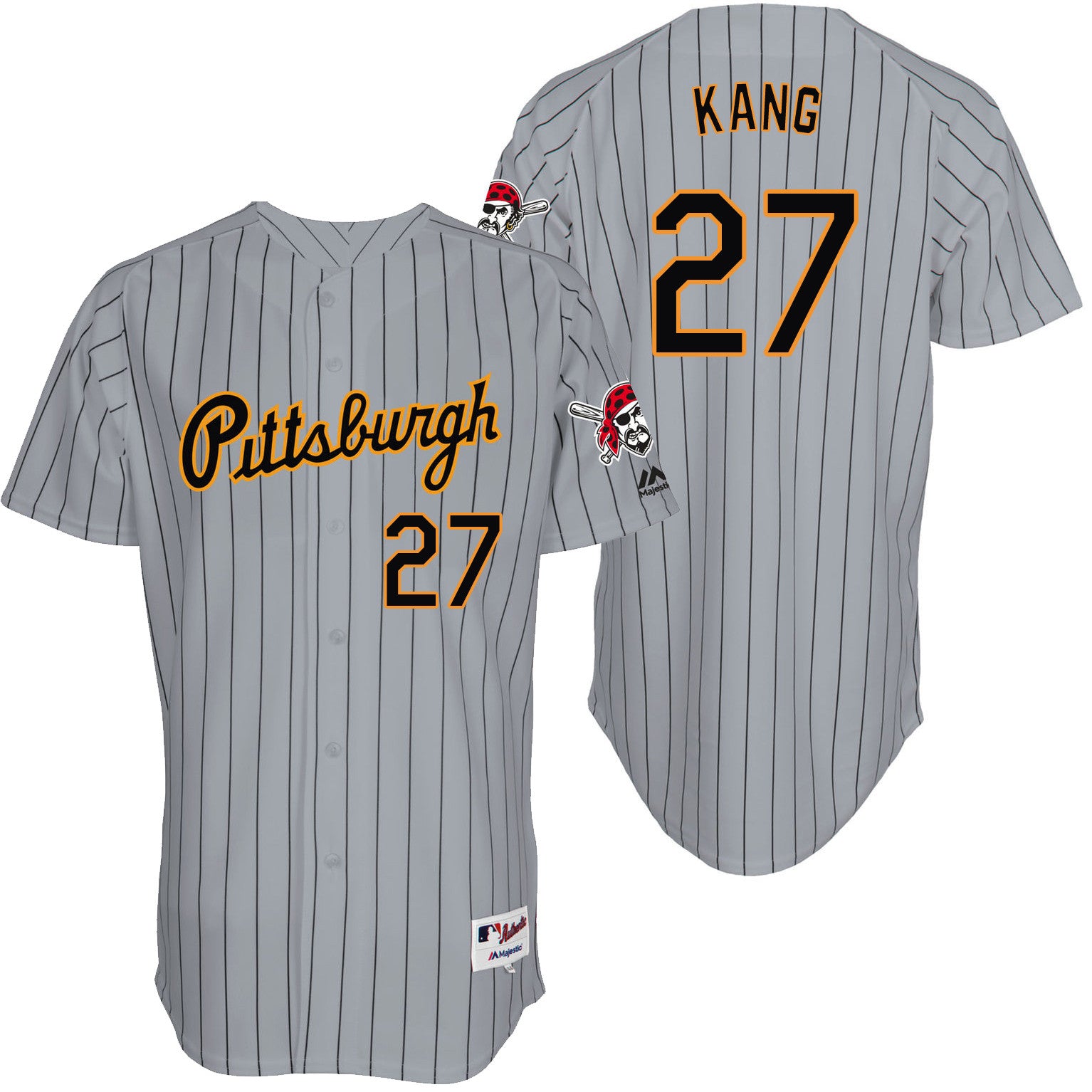 Jung Ho Kang Pittsburgh Pirates grey Throwback jersey