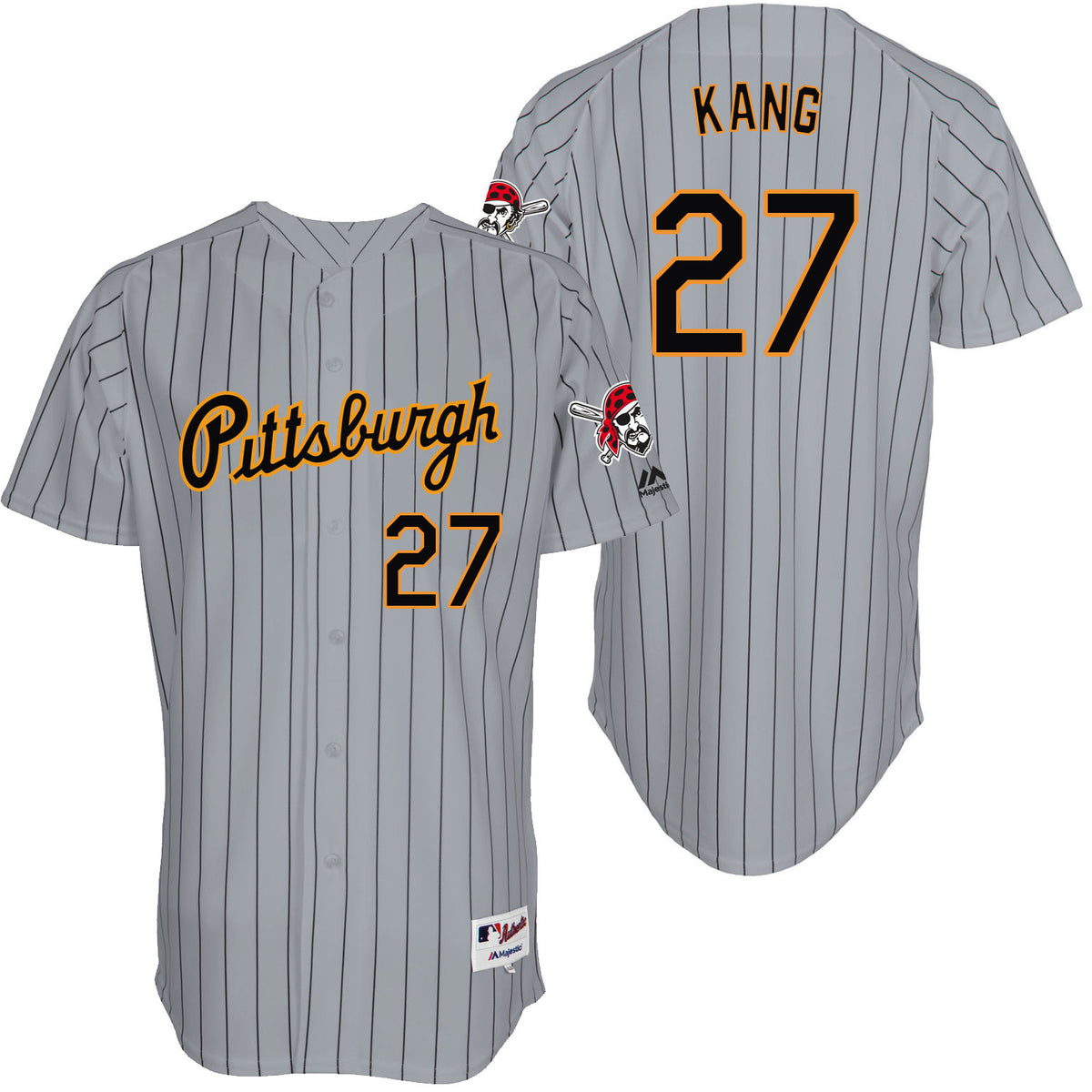Jung Ho Kang Pittsburgh Pirates grey Throwback jersey
