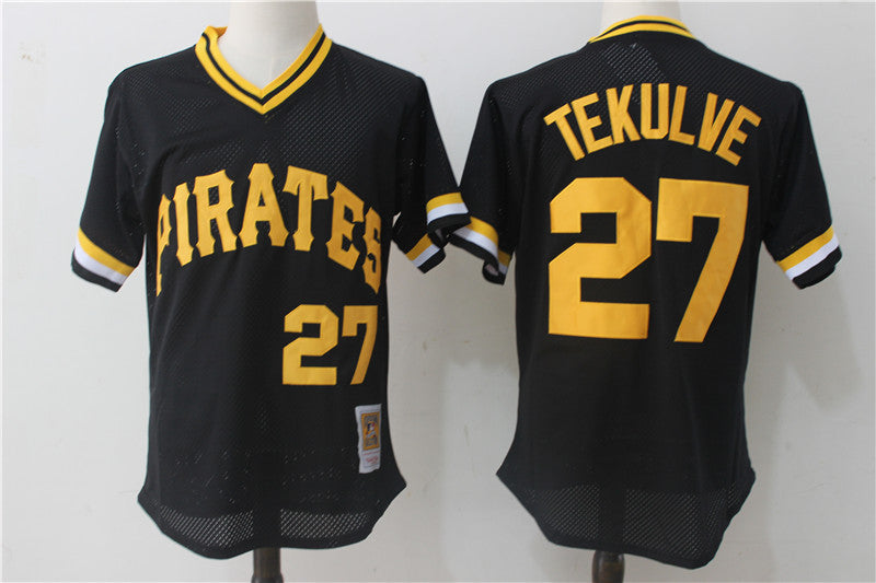 Kent Tekulve Pittsburgh Pirates black Cooperstown jersey