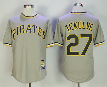 Kent Tekulve Pittsburgh Pirates gray Cooperstown jersey