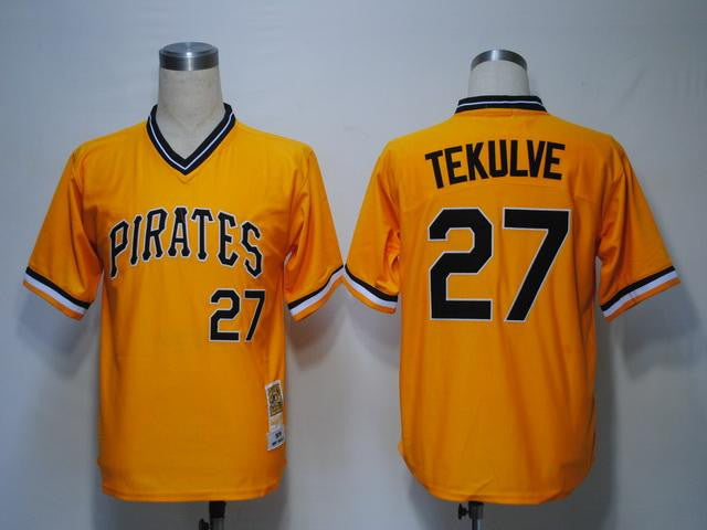 Tekulve Pittsburgh Pirates yellow jersey