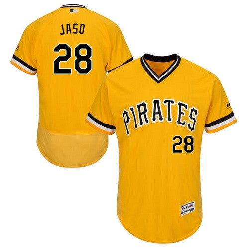 John Jaso Pittsburgh Pirates gold Throwback jersey
