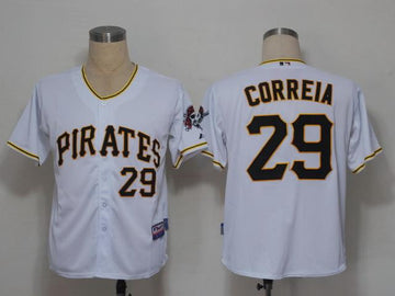 Correia Pittsburgh Pirates white jersey
