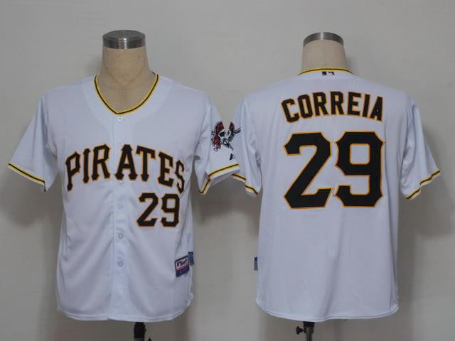 Correia Pittsburgh Pirates white jersey