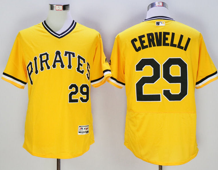 Francisco Cervelli Pittsburgh Pirates gold jersey