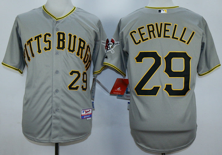 Francisco Cervelli Pittsburgh Pirates grey jersey