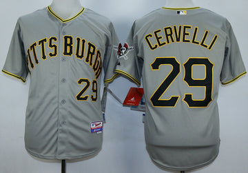 Francisco Cervelli Pittsburgh Pirates grey jersey