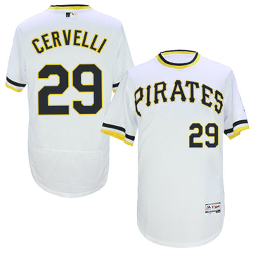 Francisco Cervelli Pittsburgh Pirates white Throwback jersey