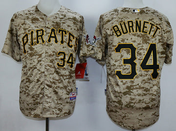 A.J Burnett Pittsburgh Pirates camo Camo jersey