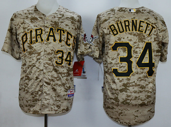 A.J Burnett Pittsburgh Pirates camo Camo jersey
