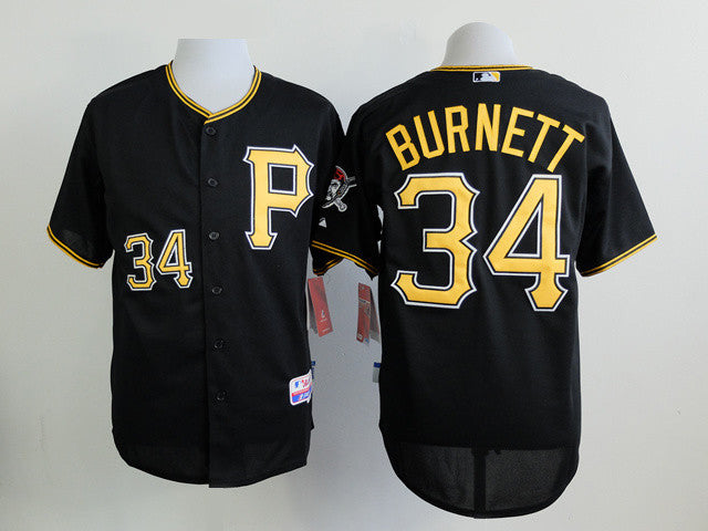 Burnett Pittsburgh Pirates black jersey