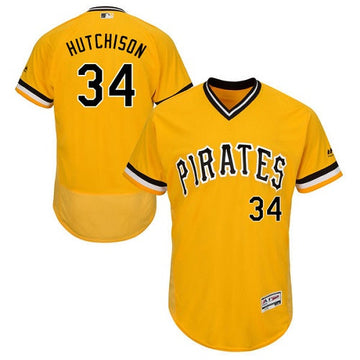 Drew Hutchison Pittsburgh Pirates gold Throwback jersey