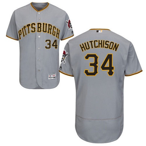 Drew Hutchison Pittsburgh Pirates gray jersey