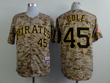 Cole Pittsburgh Pirates camo Camo jersey