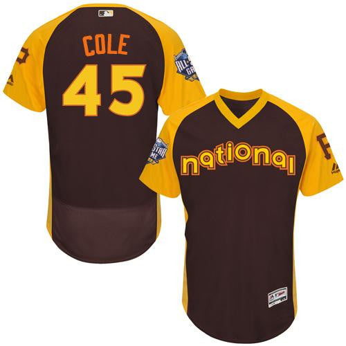 Pirates Gerrit Cole National League All-Star brown All-Star jersey