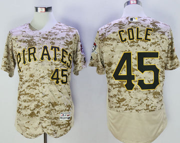 Gerrit Cole Pittsburgh Pirates camo Camo jersey