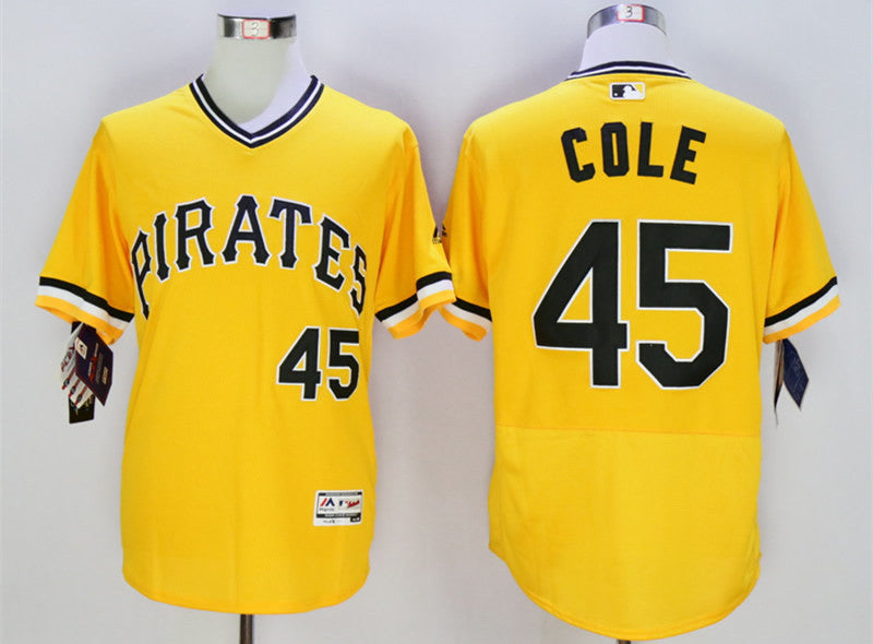 Gerrit Cole Pittsburgh Pirates gold jersey