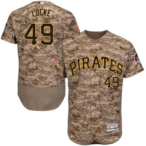 Jeff Locke Pittsburgh Pirates camo Camo jersey