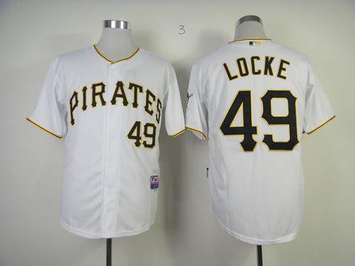 Jeff Locke Pittsburgh Pirates white jersey