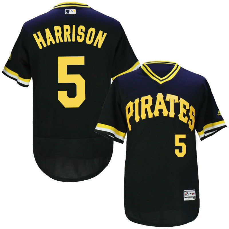Josh Harrison Pittsburgh Pirates black Throwback jersey