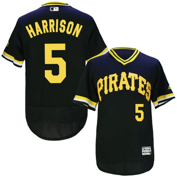 Josh Harrison Pittsburgh Pirates black Throwback jersey