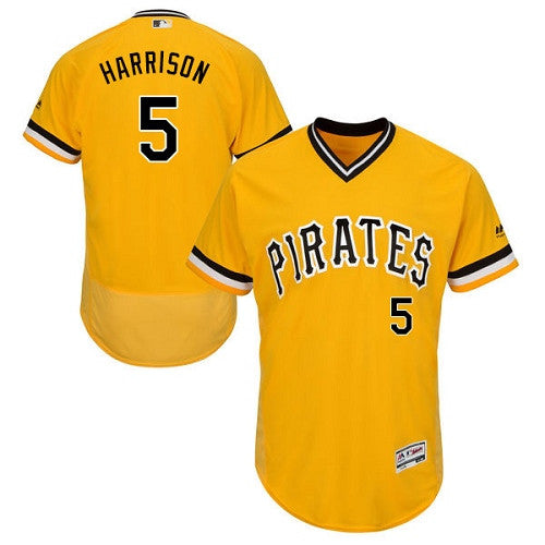 Josh Harrison Pittsburgh Pirates gold Throwback jersey