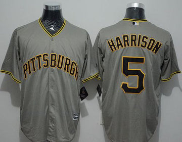 Josh Harrison Pittsburgh Pirates grey jersey
