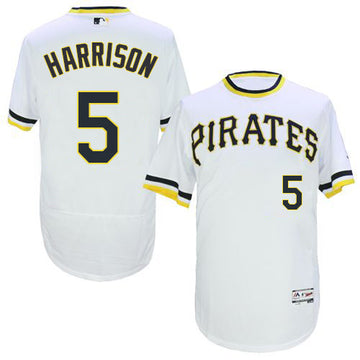 Josh Harrison Pittsburgh Pirates white Cooperstown jersey