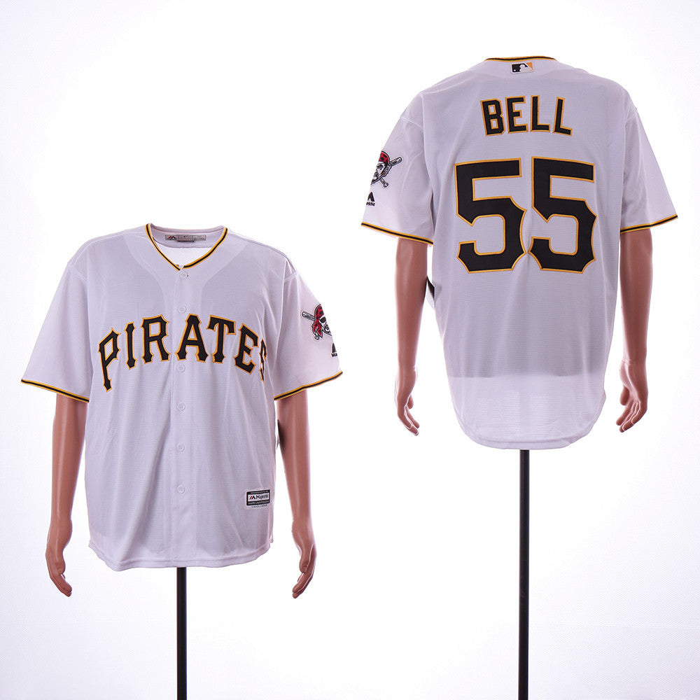 Josh Bell Pittsburgh Pirates white jersey
