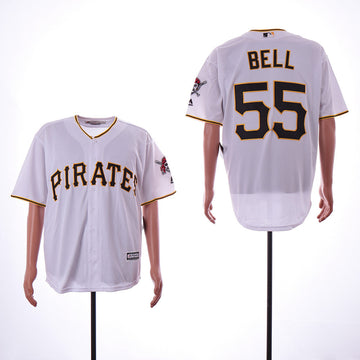 Josh Bell Pittsburgh Pirates white jersey