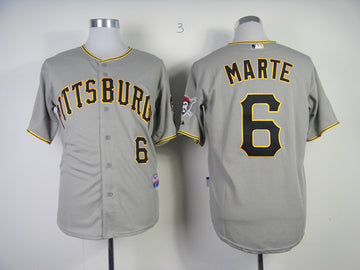 Marte Pittsburgh Pirates grey jersey