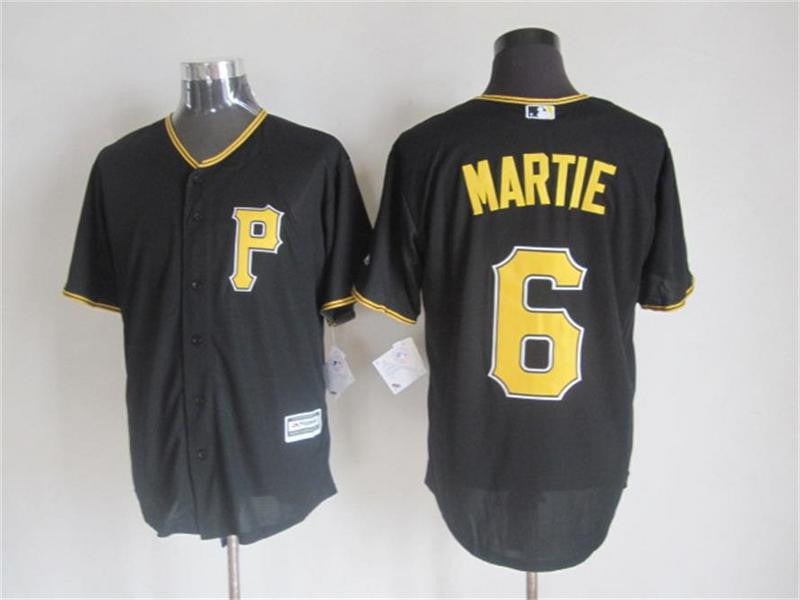 Martie Pittsburgh Pirates black jersey