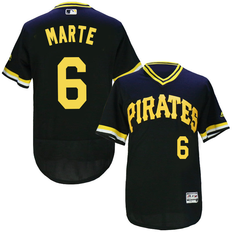 Starling Marte Pittsburgh Pirates black Throwback jersey