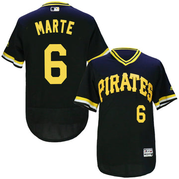 Starling Marte Pittsburgh Pirates black Throwback jersey
