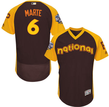 Starling Marte Pittsburgh Pirates brown All-Star jersey