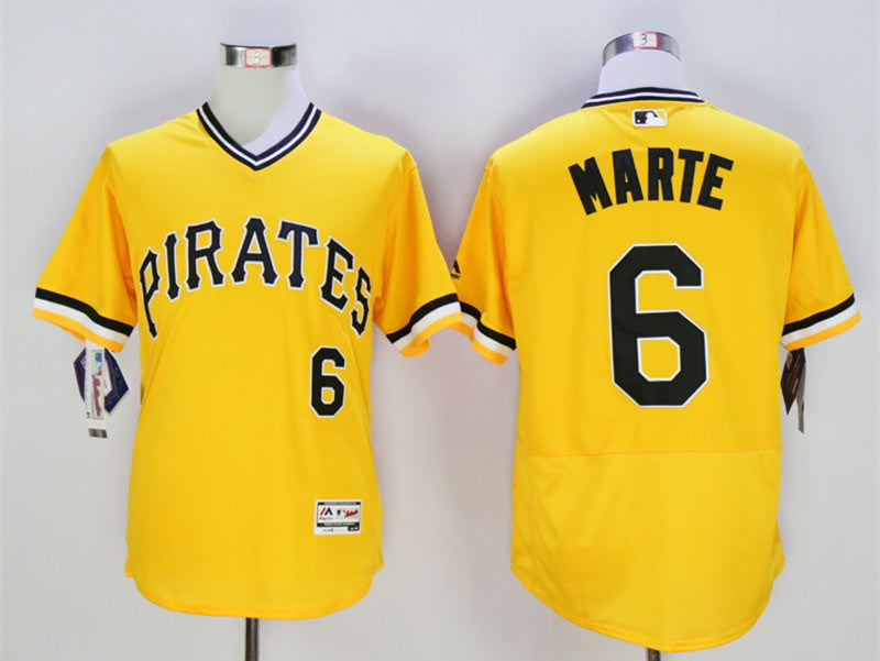 Starling Marte Pittsburgh Pirates gold jersey