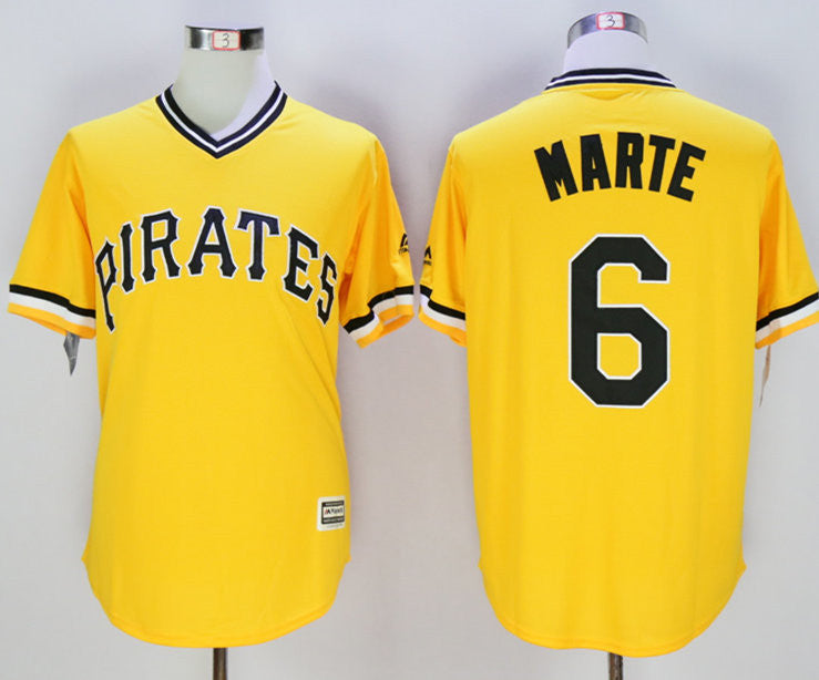 Starling Marte Pittsburgh Pirates gold jersey