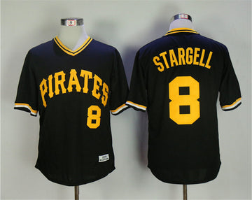 Stargell Pittsburgh Pirates black Throwback jersey