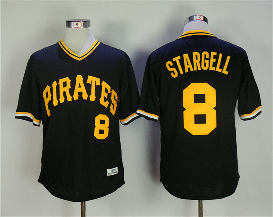 Stargell Pittsburgh Pirates black Throwback jersey