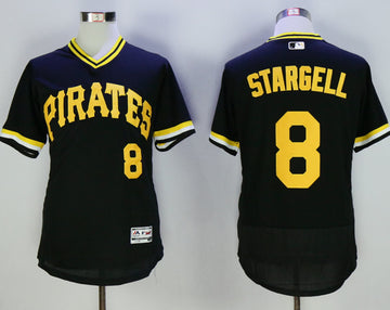 Stargell Pittsburgh Pirates black Cooperstown jersey