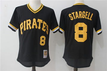 Stargell Pittsburgh Pirates black Cooperstown jersey