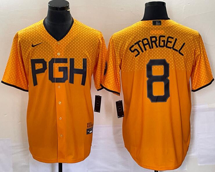 Stargell Pittsburgh Pirates gold City Connect jersey