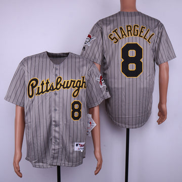 Stargell Pittsburgh Pirates gray jersey