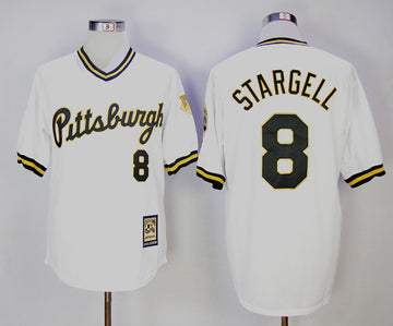 Stargell Pittsburgh Pirates white Cooperstown jersey