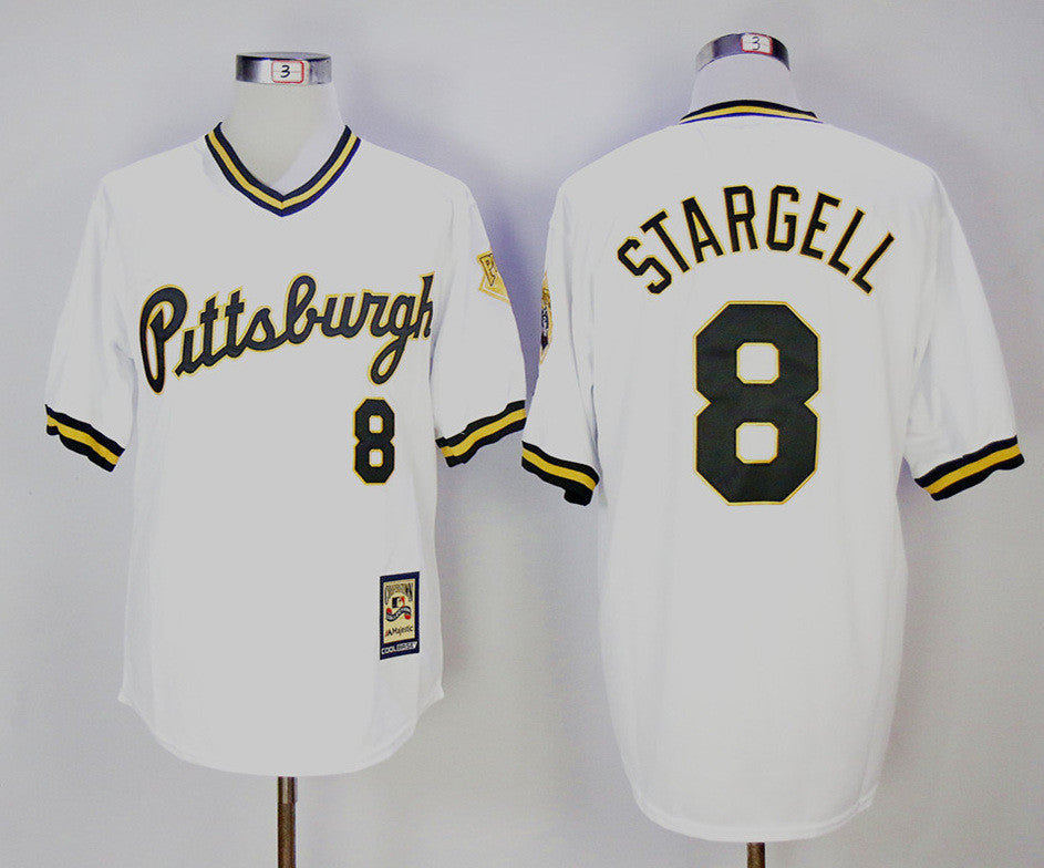 Stargell Pittsburgh Pirates white Cooperstown jersey