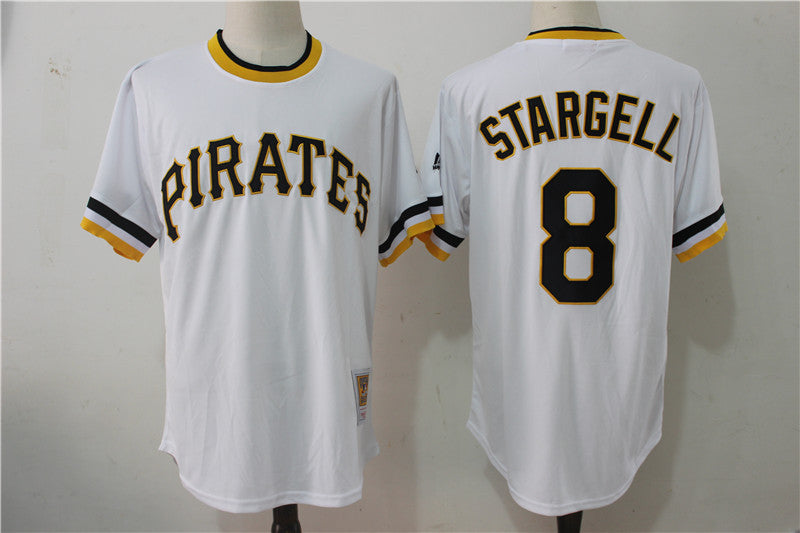 Stargell Pittsburgh Pirates white jersey