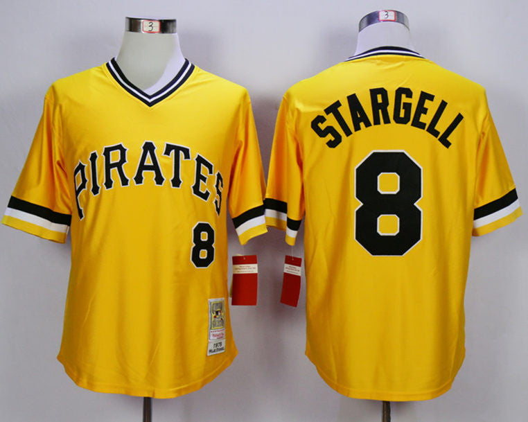 Stargell Pittsburgh Pirates yellow Throwback jersey