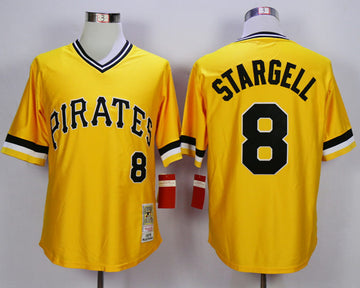 Stargell Pittsburgh Pirates yellow Throwback jersey