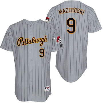 Bill Mazeroski Pittsburgh Pirates grey Throwback jersey